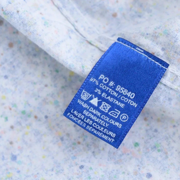 Jermyn and Bond "Modern Fit" Paint Splash  Button Up Long Sleeve Shirt - Picture 3 of 11